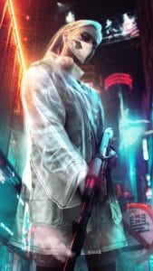 Cyber Gangster Girl iPhone Wallpaper