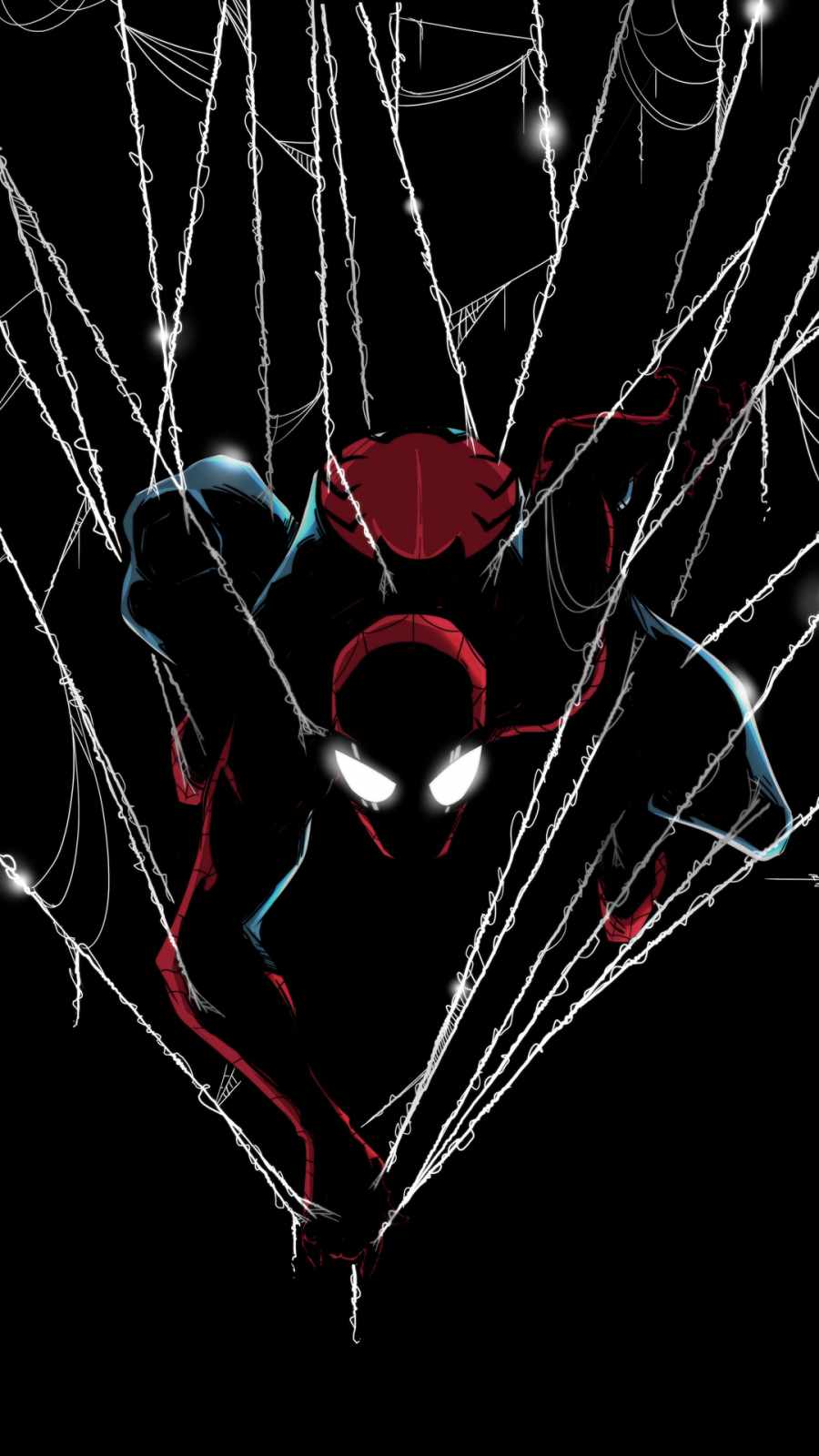 Dark spider man web iPhone Wallpaper