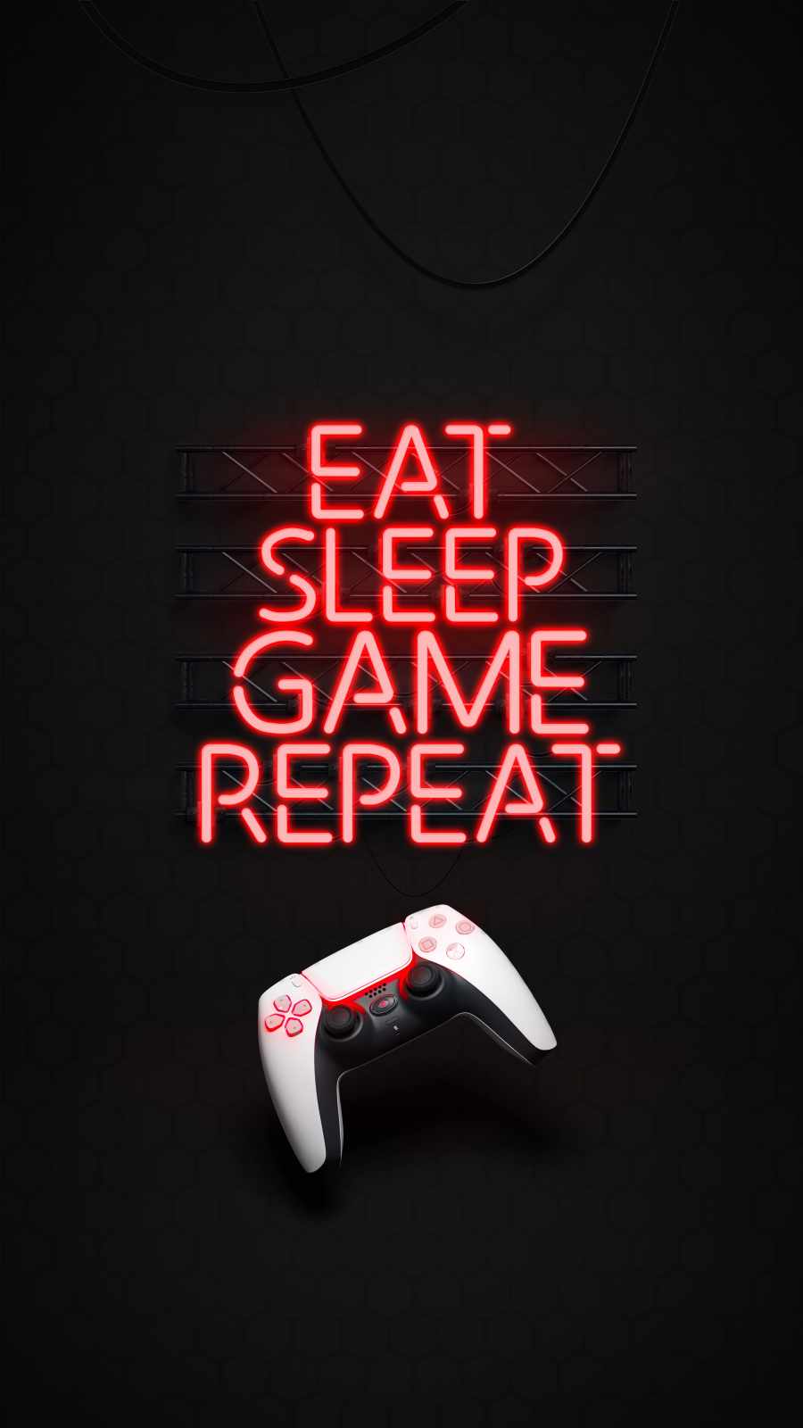 Eat Sleep Game Repeat iPhone Wallpaper 1