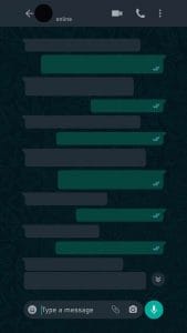 Empty Whatsapp Chat iPhone Wallpaper