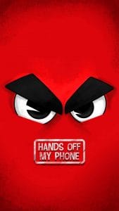 Hands off my Phone iPhone Wallpaper