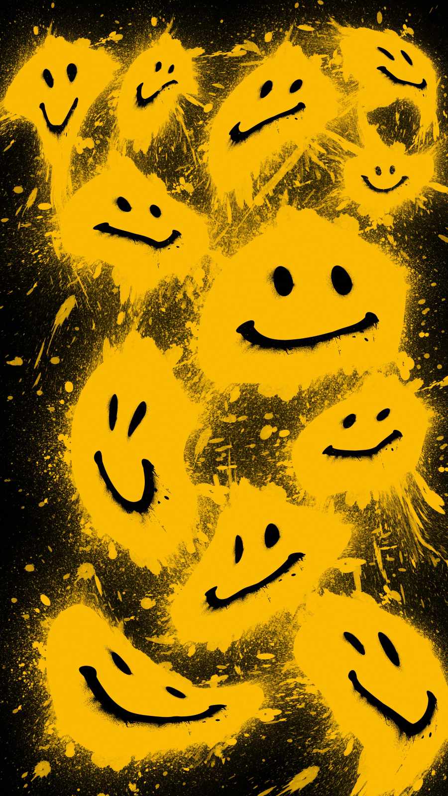 Happy Faces iPhone Wallpaper