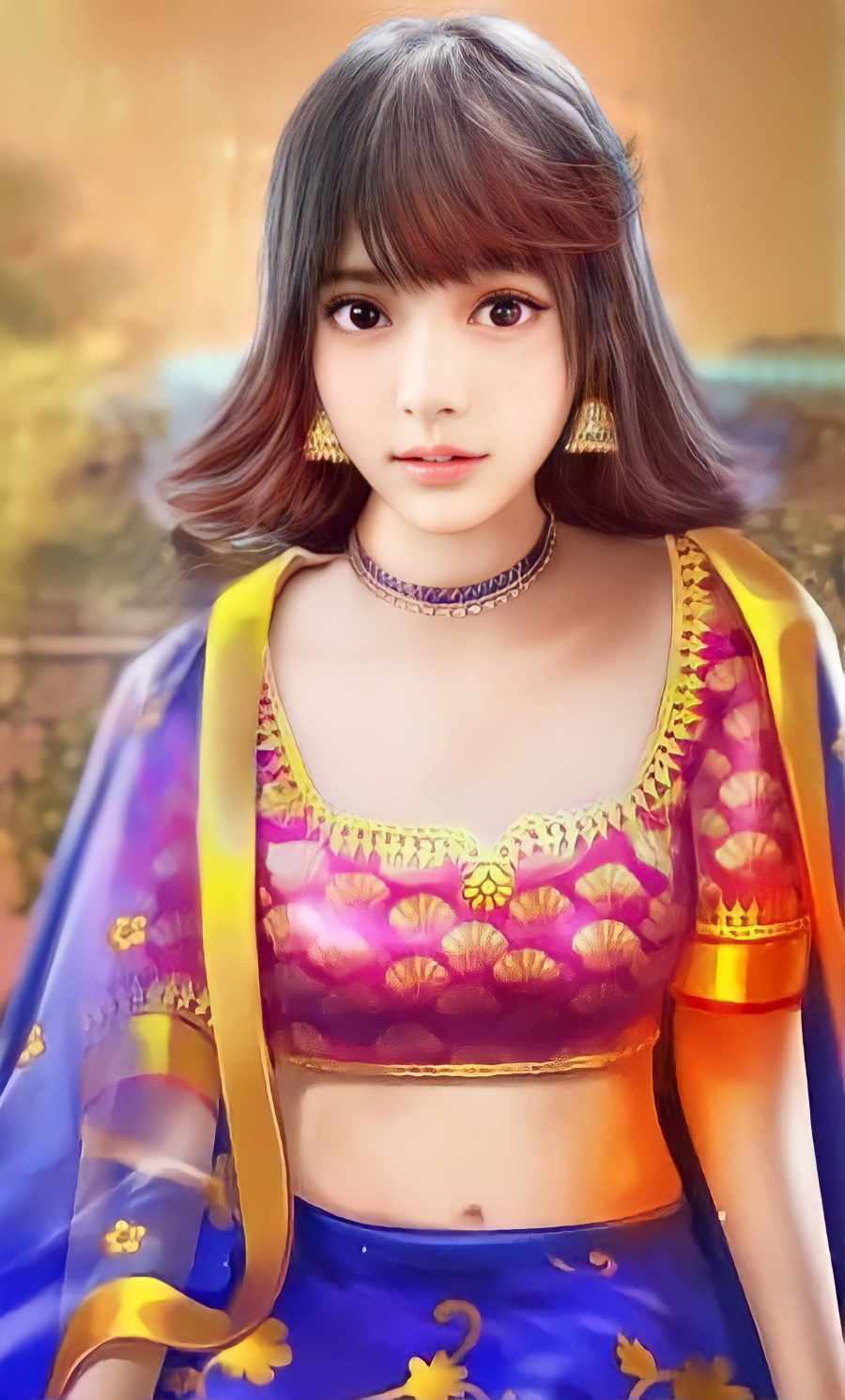 Indian girl iPhone Wallpaper