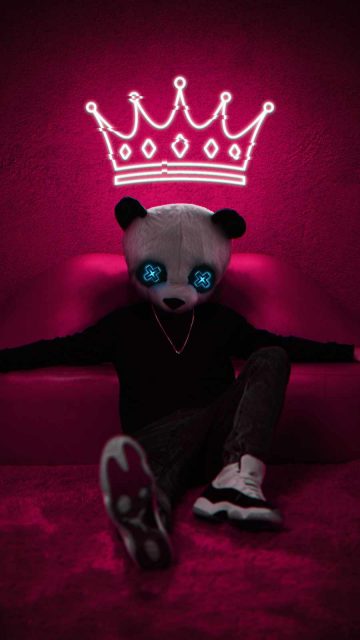 King Panda iPhone Wallpaper