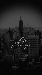 Life I Love You iPhone Wallpaper