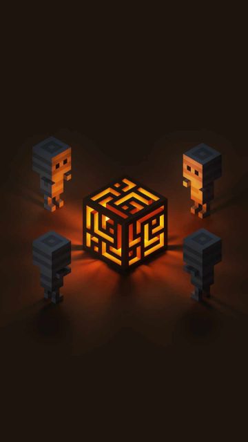 Mummy cube iPhone Wallpaper