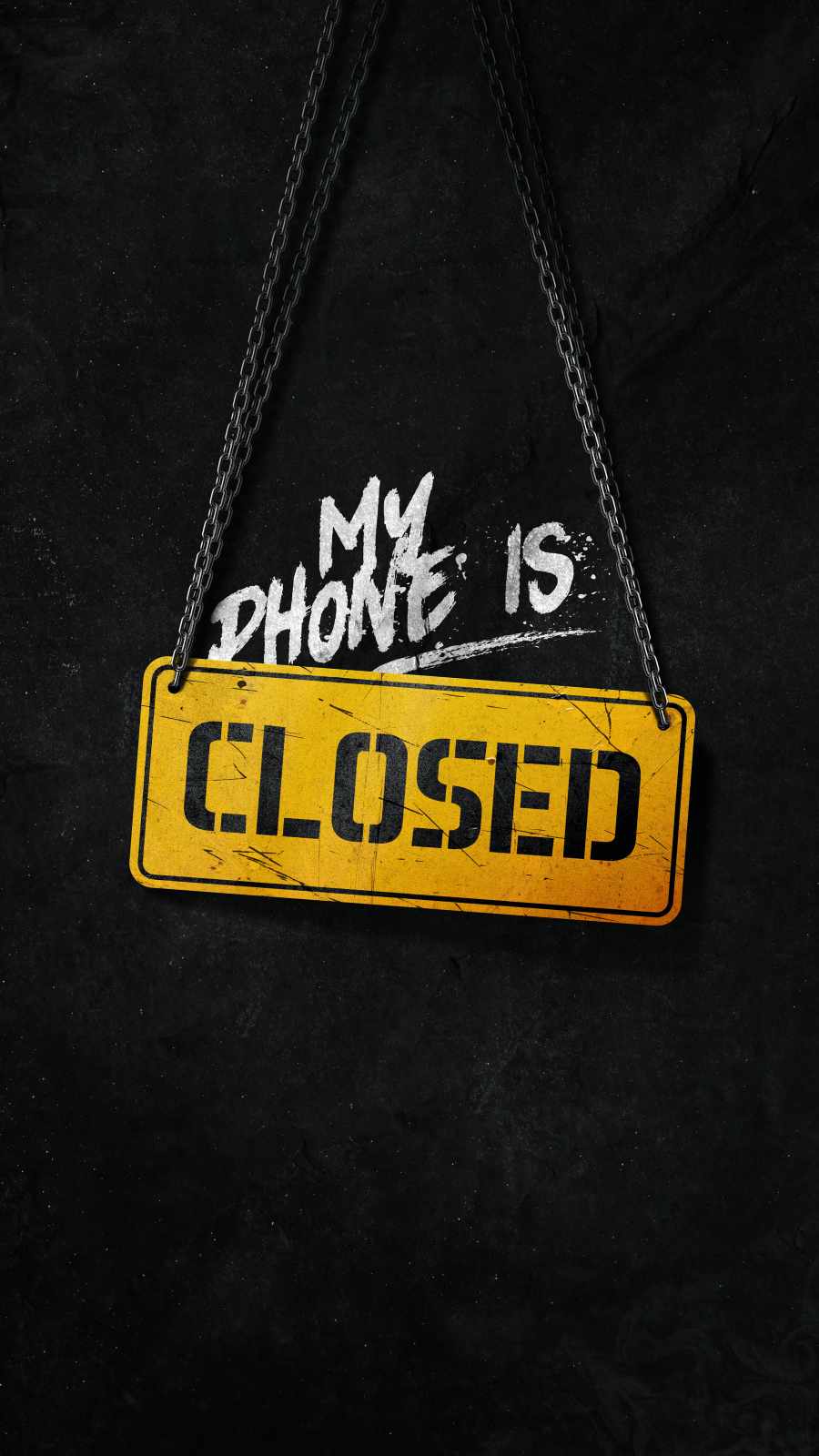 My Phone is Closed iPhone Wallpaper