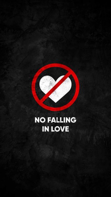 No Falling in Love iPhone Wallpaper