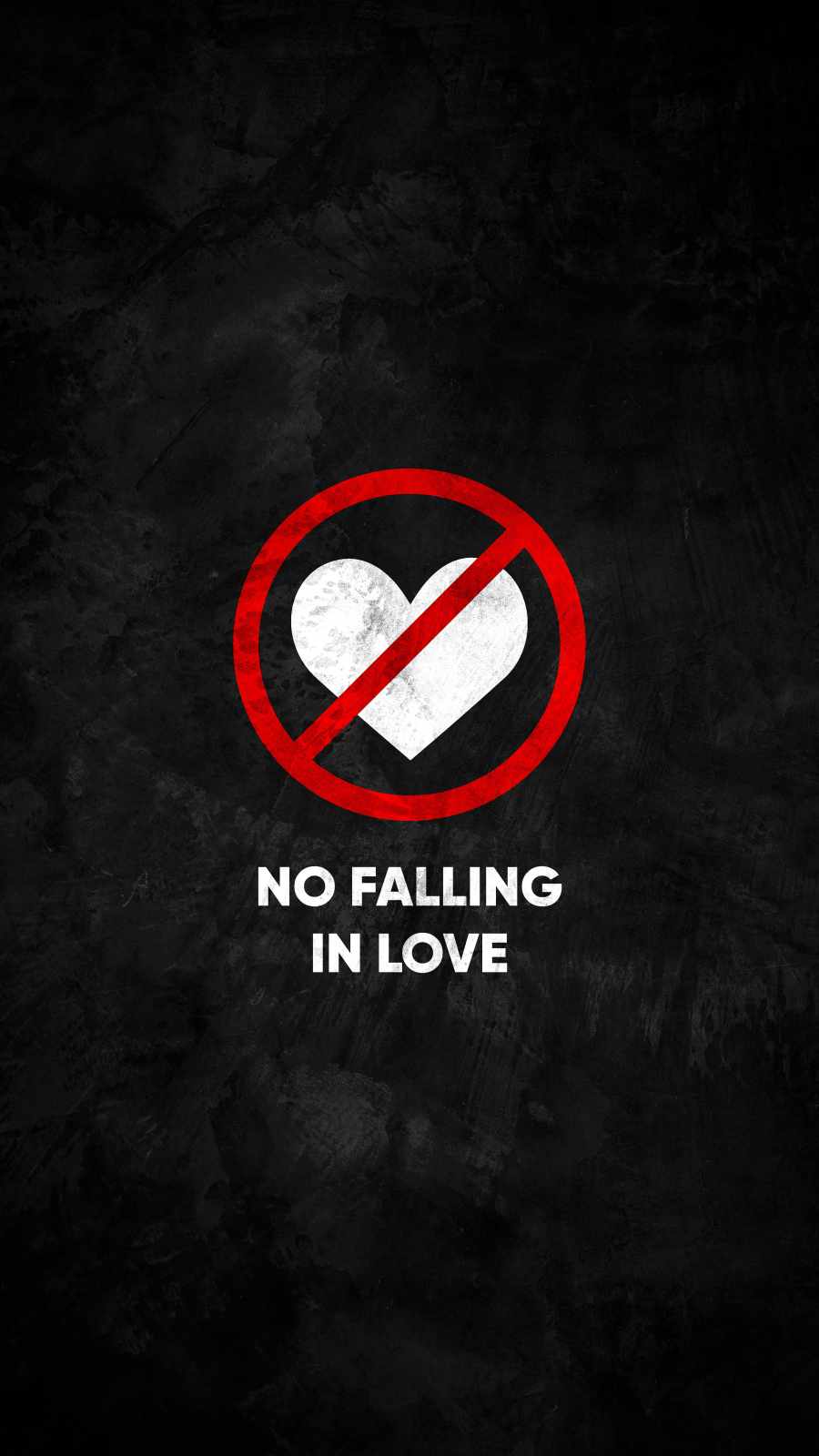 No Falling in Love iPhone Wallpaper
