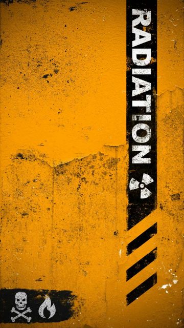 Radiation Warning iPhone Wallpaper