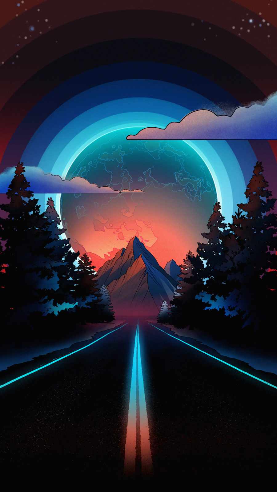 Road to Paradise iPhone Wallpaper