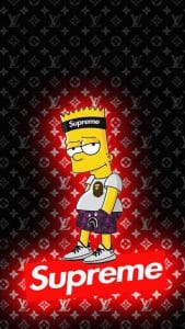 Simpsons Supreme iPhone Wallpaper