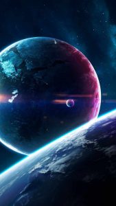 Space Mini Moon iPhone Wallpaper