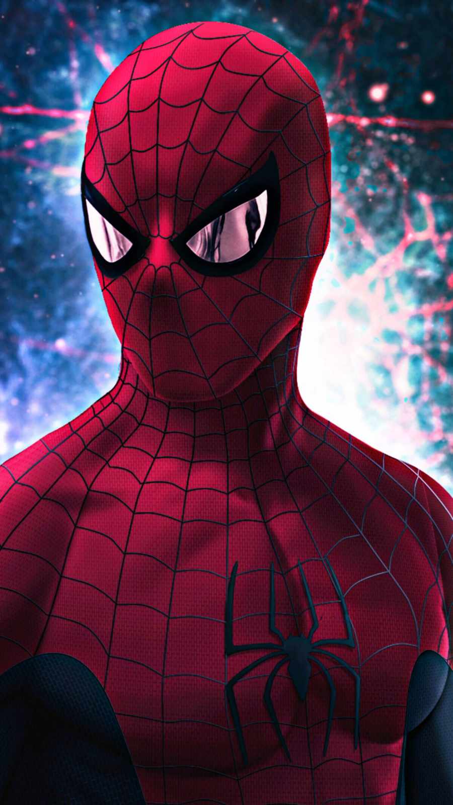 Spiderman Eyes Reflection iPhone Wallpaper