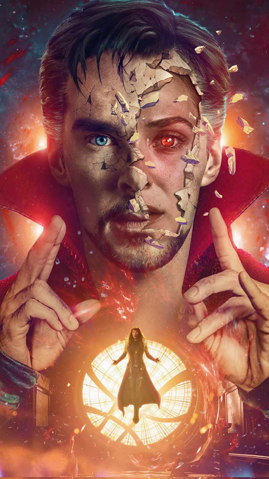 doctor strange in the multiverse of madness wanda vision iPhone Wallpaper