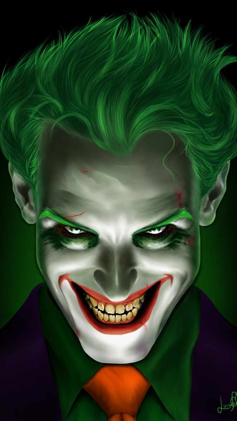 joker smiling iPhone Wallpaper