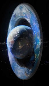 star city planet dark iPhone Wallpaper