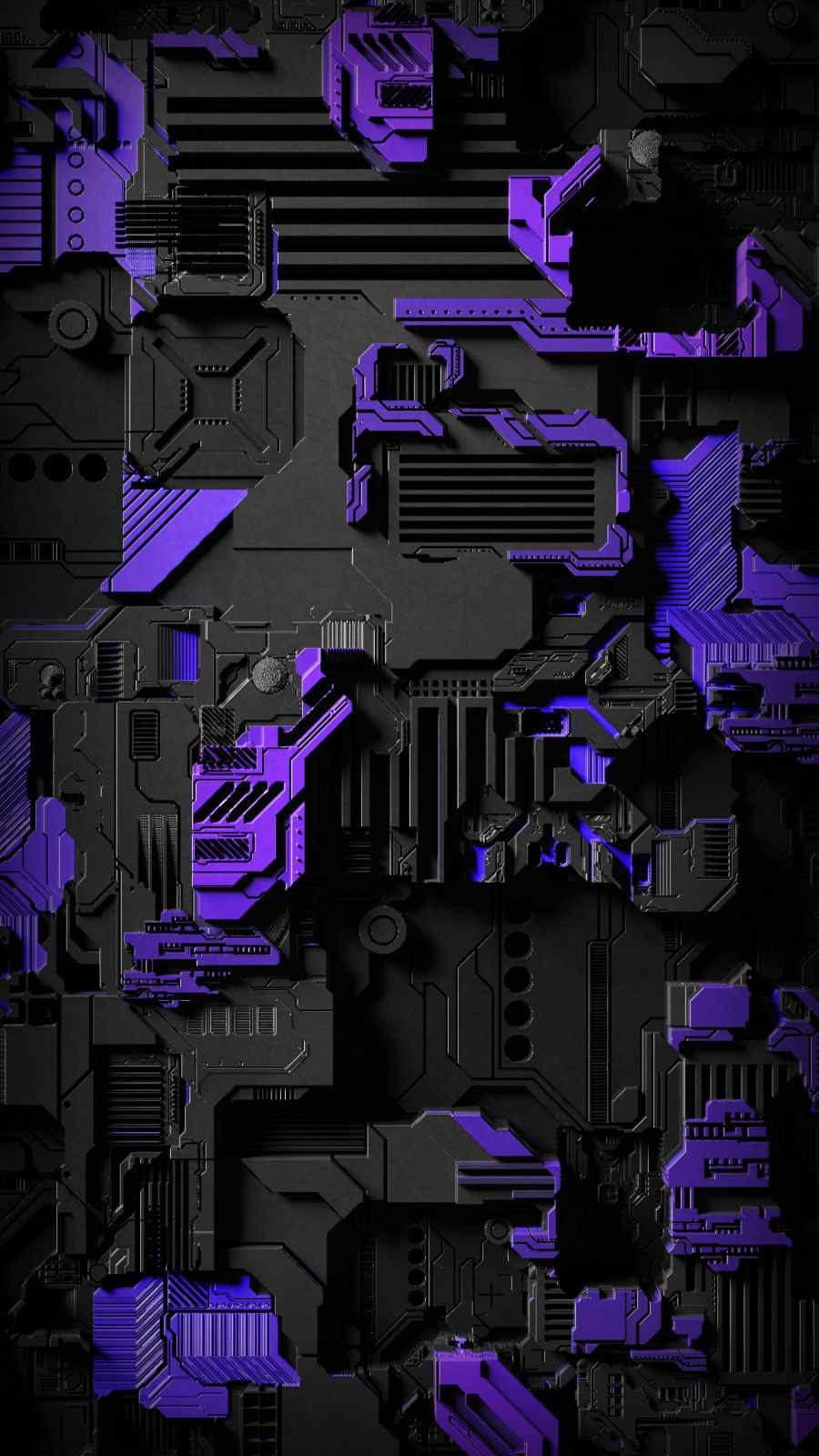 3D Motherboard iPhone Wallpaper