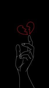 A Broken Heart iPhone Wallpaper