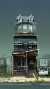 Abandoned House iPhone Wallpaper