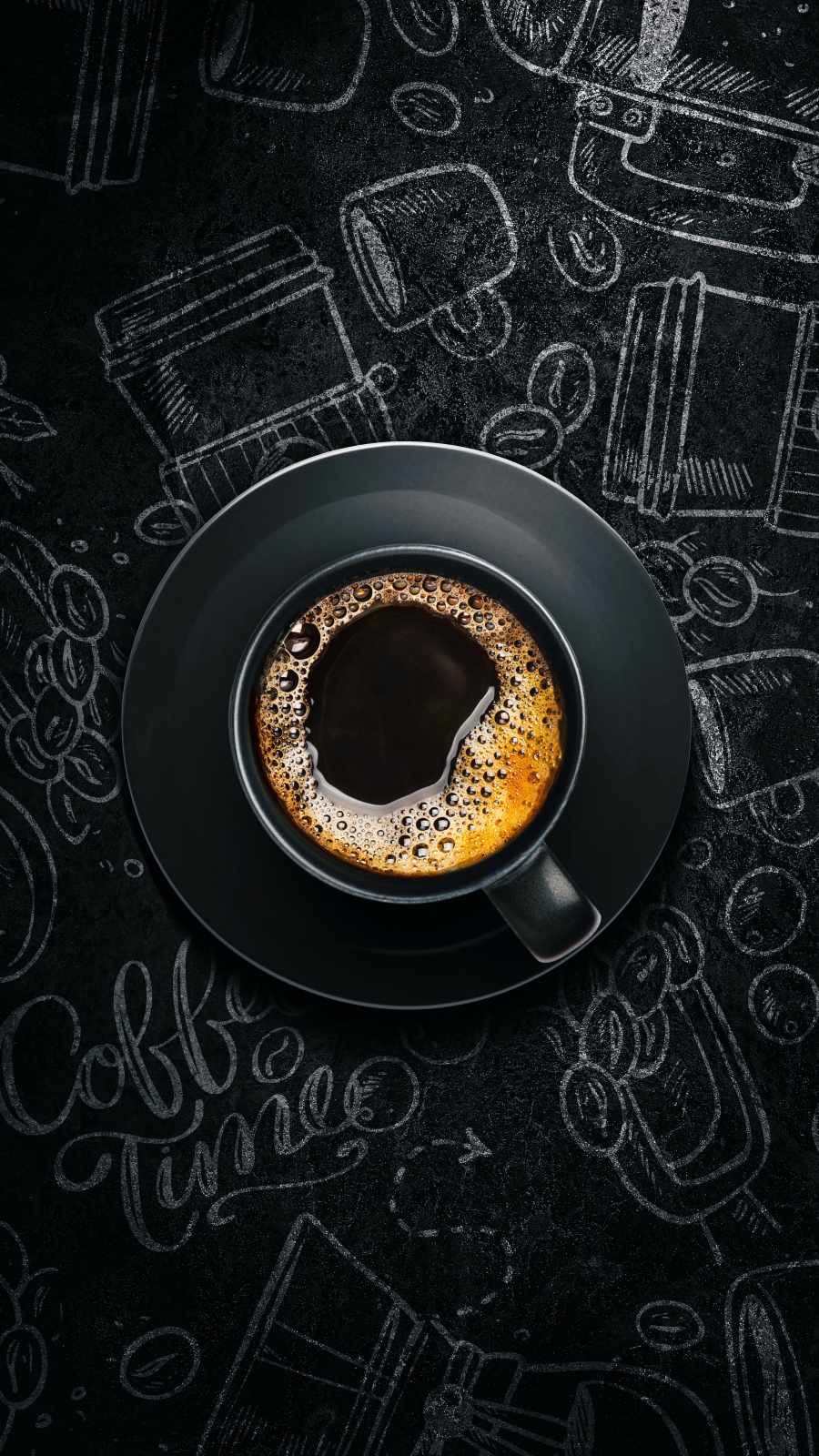 Black Coffee iPhone Wallpaper