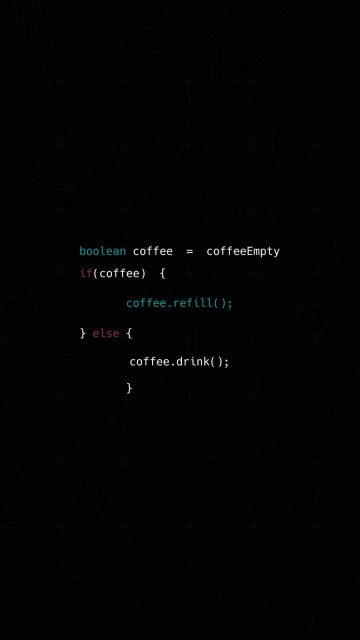 Coffee Code iPhone Wallpaper