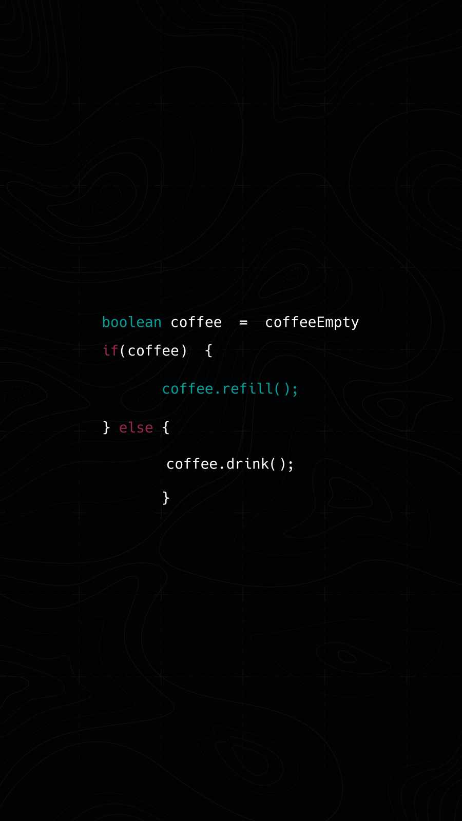 Coffee Code iPhone Wallpaper