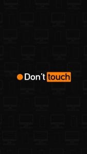 Do Not Touch iPhone Wallpaper