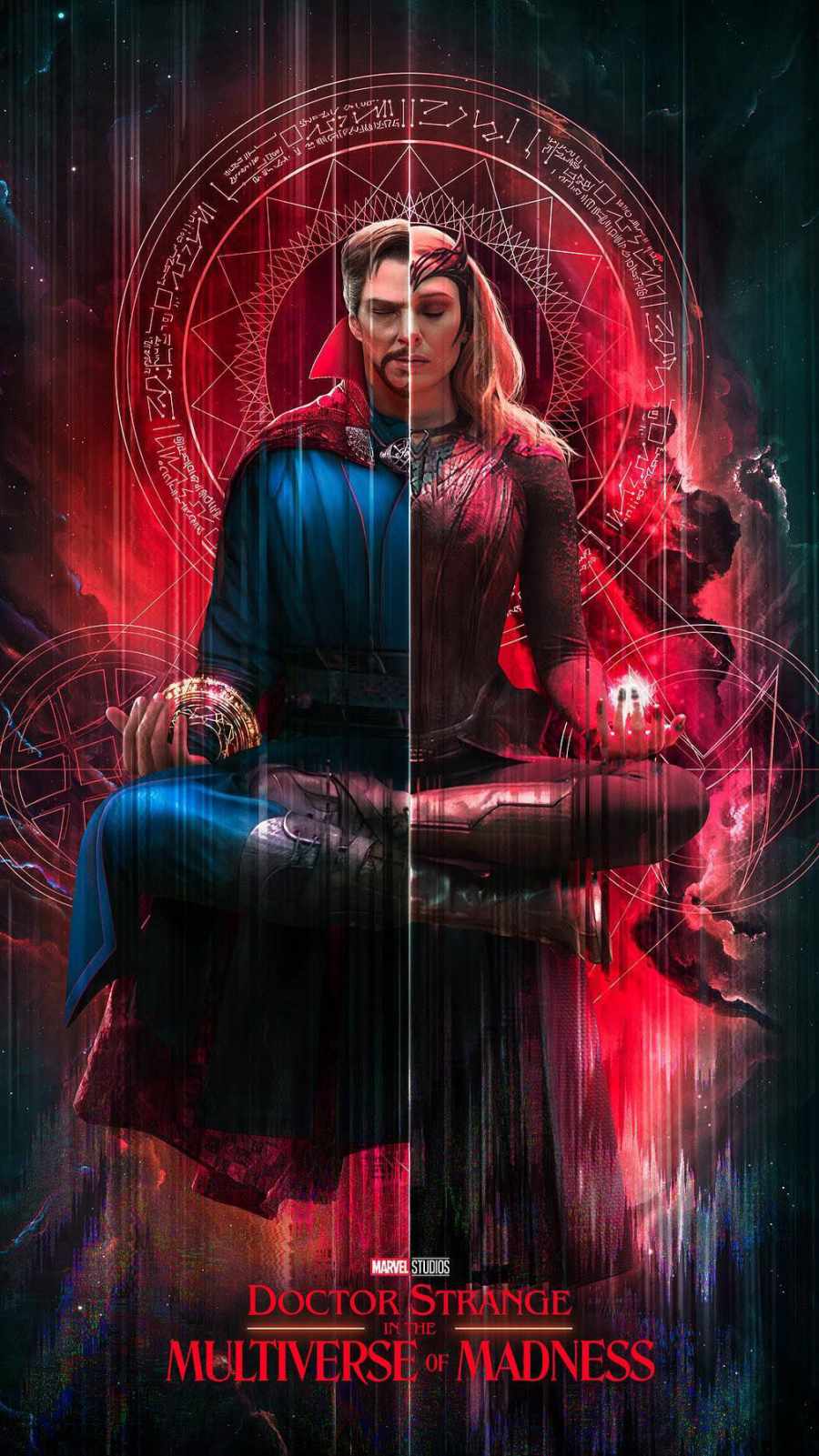 Doctor Strange and Wanda iPhone Wallpaper