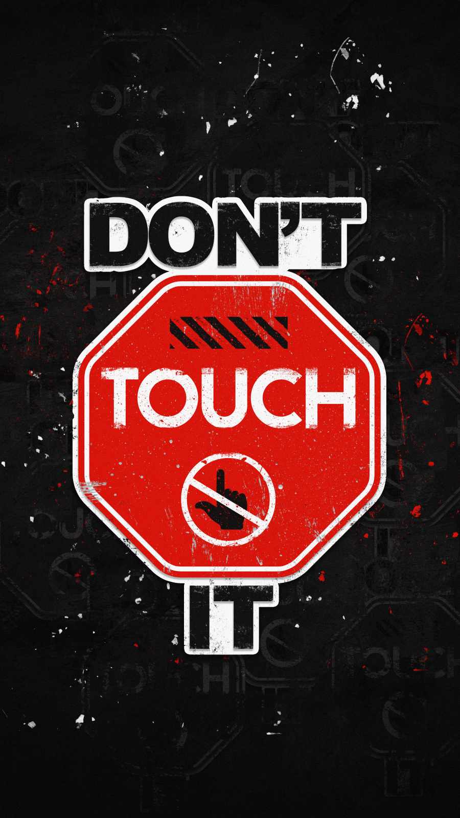 Dont Touch it iPhone Wallpaper