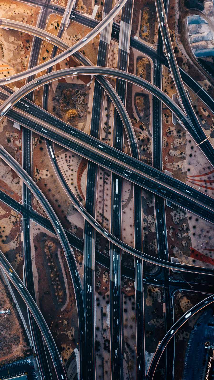 Dubai Roads iPhone Wallpaper