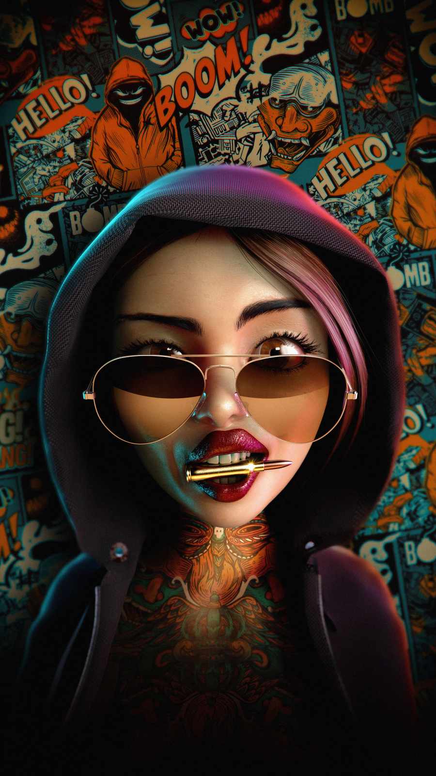 Gangster Girl HD IPhone Wallpaper