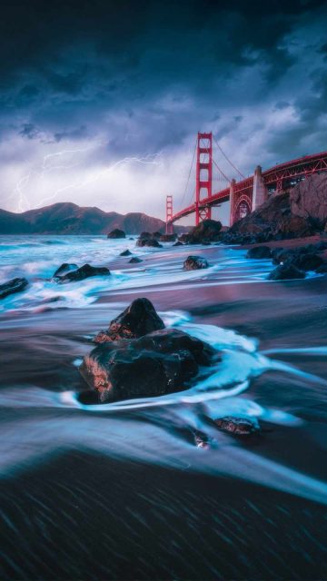 Golden Gate Bridge Vibes iPhone Wallpaper