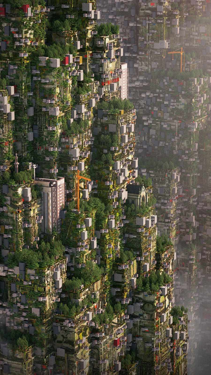 Green City iPhone Wallpaper