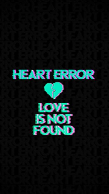 Heart Error iPhone Wallpaper