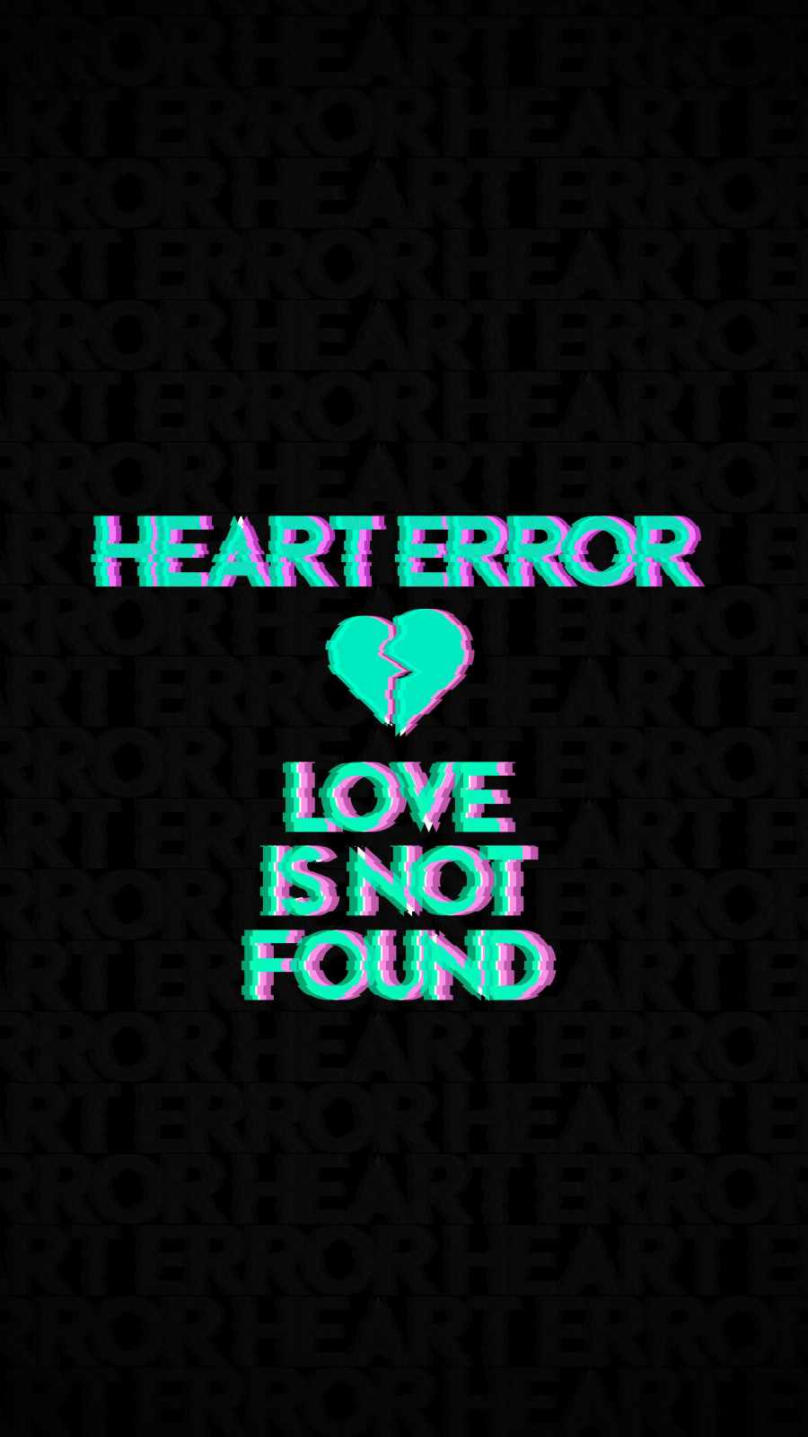 Heart Error iPhone Wallpaper