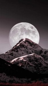 Moon Getting Closer iPhone Wallpaper