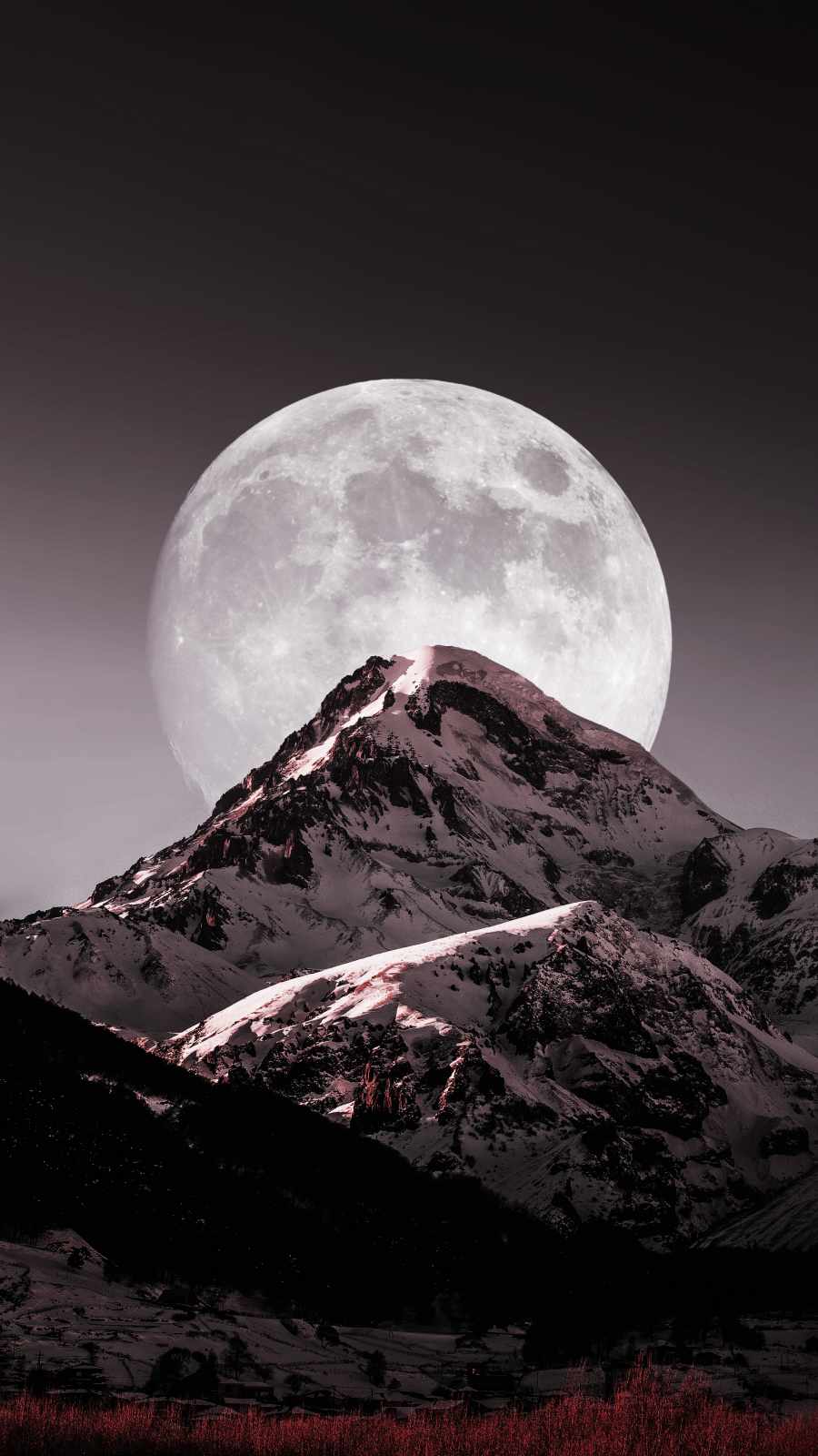 Moon Getting Closer iPhone Wallpaper