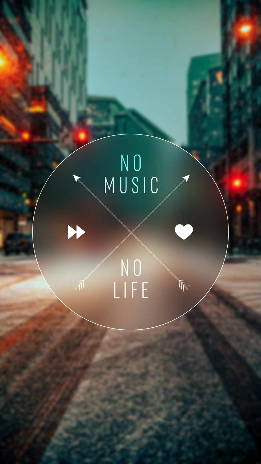 No Music No Life iPhone Wallpaper