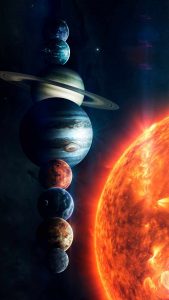 Our Solar System iPhone Wallpaper