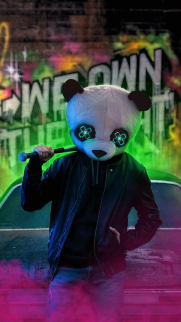Panda Gangster Guy iPhone Wallpaper