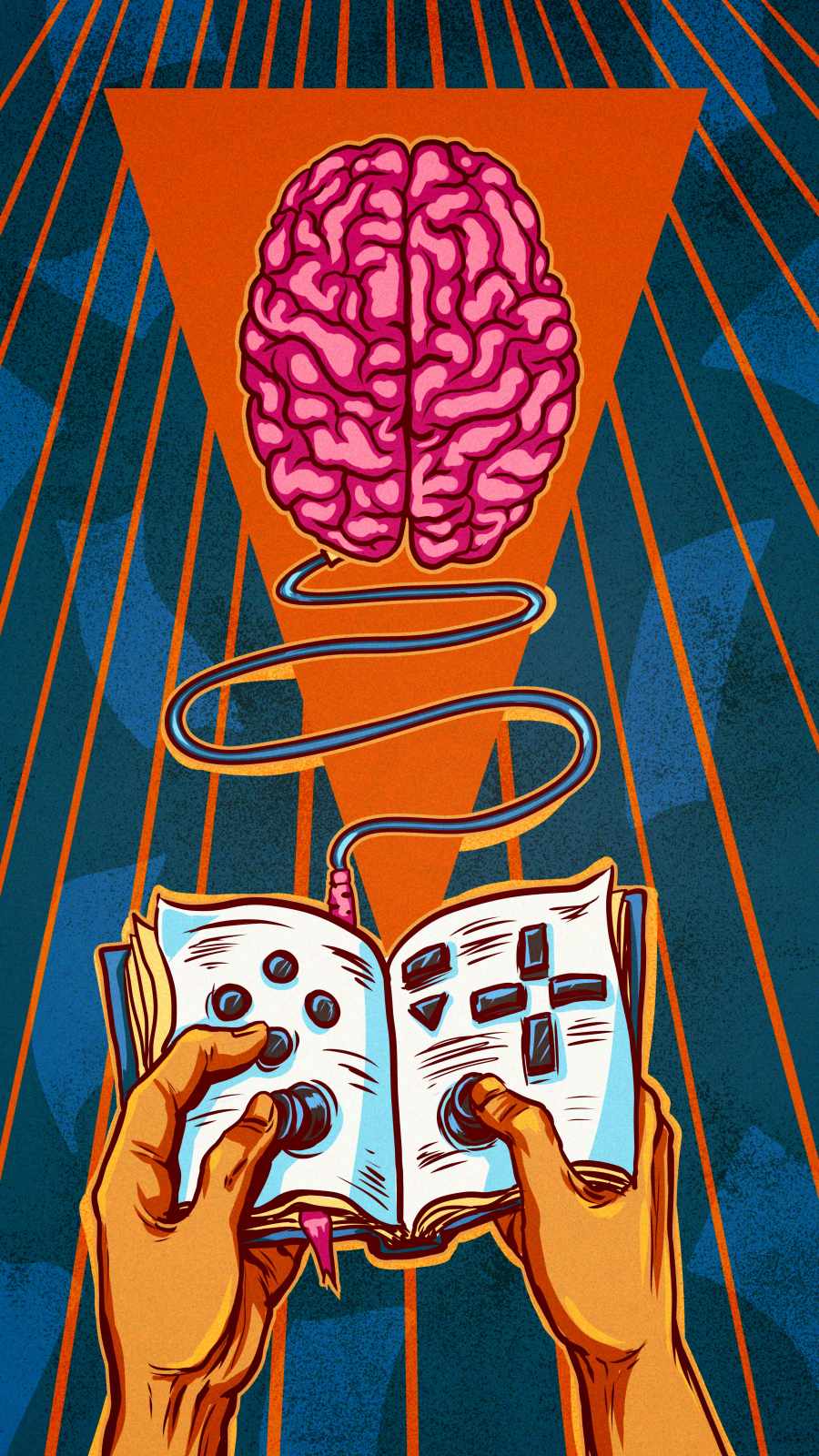 Playing With Brain iPhone Wallpaper
