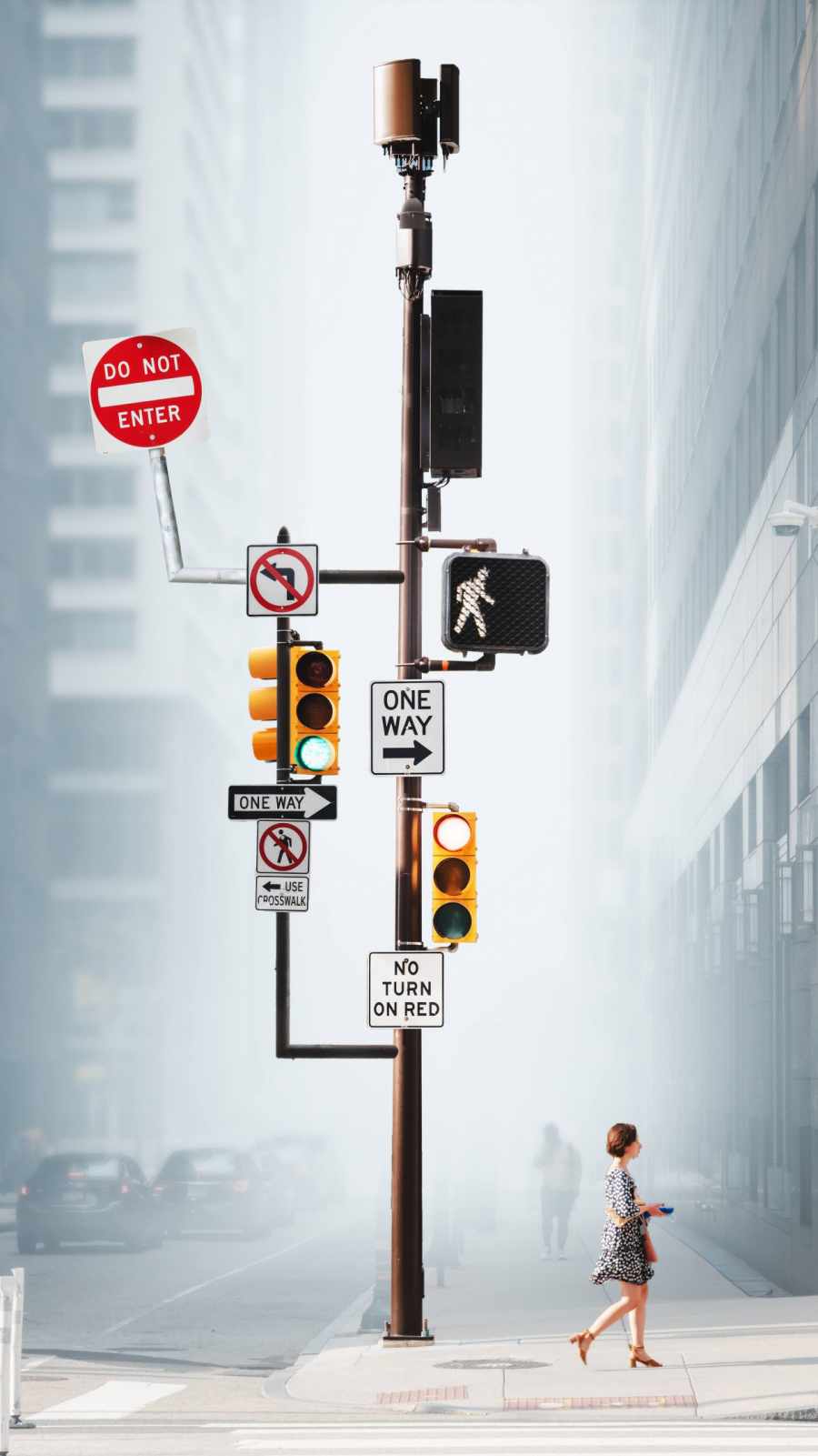 Road Signals iPhone Wallpaper