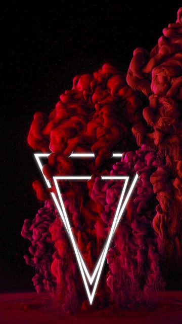 Smoke Bomb Triangle iPhone Wallpaper