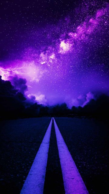 Space Road Escape iPhone Wallpaper