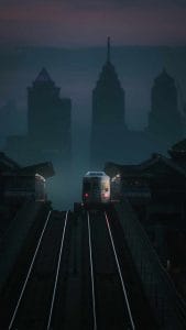 Subway Station Morning iPhone Wallpaper