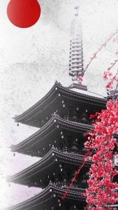 Temple Japan iPhone Wallpaper