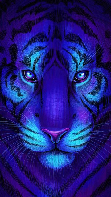 Tiger Art iPhone Wallpaper