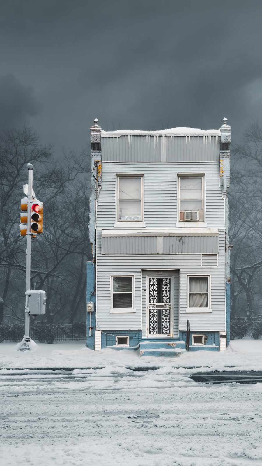 Winter House iPhone Wallpaper 1
