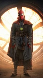 doctor strange x spiderman in the multiverse of madness iPhone Wallpaper
